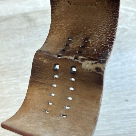 Vintage Fossil Chronograph Watch Leather Cuff Band Repair Lot AS-IS Scratch - Picture 9 of 12